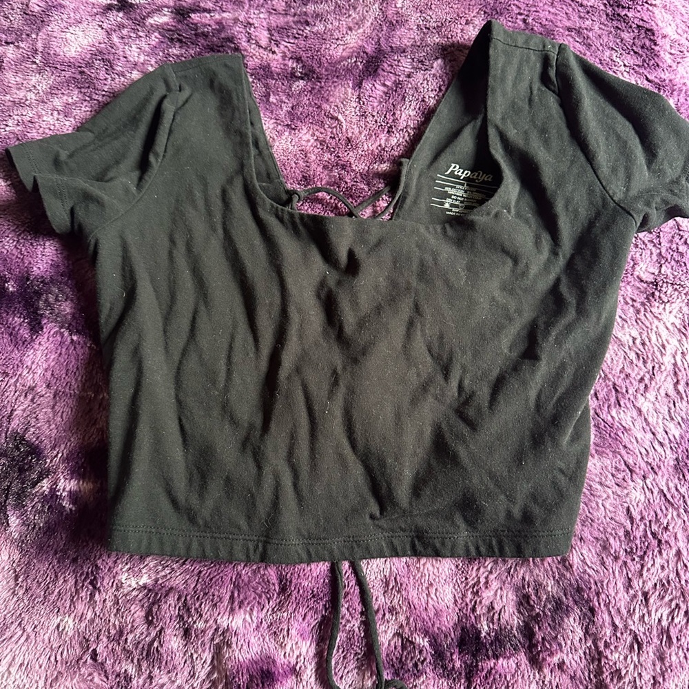 ❌SOLD❌ OPEN BACK CROP TOP